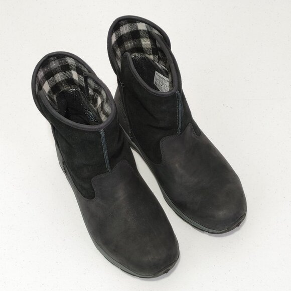 Columbia Bangor Slip Omni-Heat Winter Boot In Black Nubuck And Suede Leather... - Picture 5 of 11